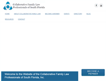 Tablet Screenshot of collaborativefamilylawfl.com